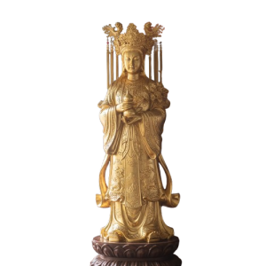 Tượng Chầu Đệ Nhị Thượng Ngàn Bằng Đồng – Hiện Thân Quyền Năng Của Mẫu Thượng Ngàn Linh Thiêng