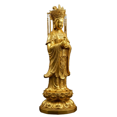 Tượng Mẫu Đệ Tam Thủy Tiên Bằng Đồng – Biểu Tượng Linh Thiêng Của Thoải Phủ