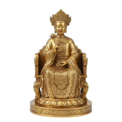 Tượng Bà Chúa Năm Phương Bằng Đồng – Linh Tượng Quyền Năng Của Tam Phủ Thoải Cung