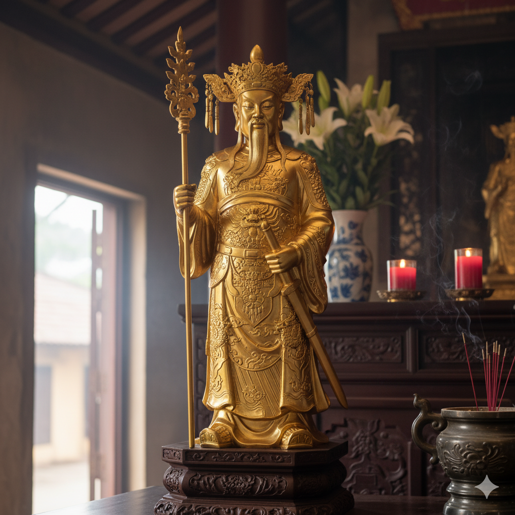 Không gian trưng bày các pho tượng Thánh Ông 