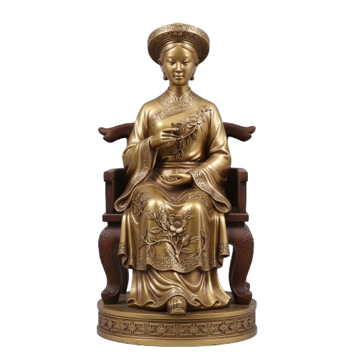 Tượng Cô Tám Đồi Chè Bằng Đồng – Linh Tượng Sơn Trang Ban Lộc, Ban Duyên Linh Ứng