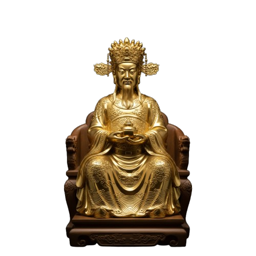 Tượng Vua Cha Thoải Phủ Bằng Đồng – Biểu Tượng Tôn Nghiêm Của Thần Quyền Sông Nước