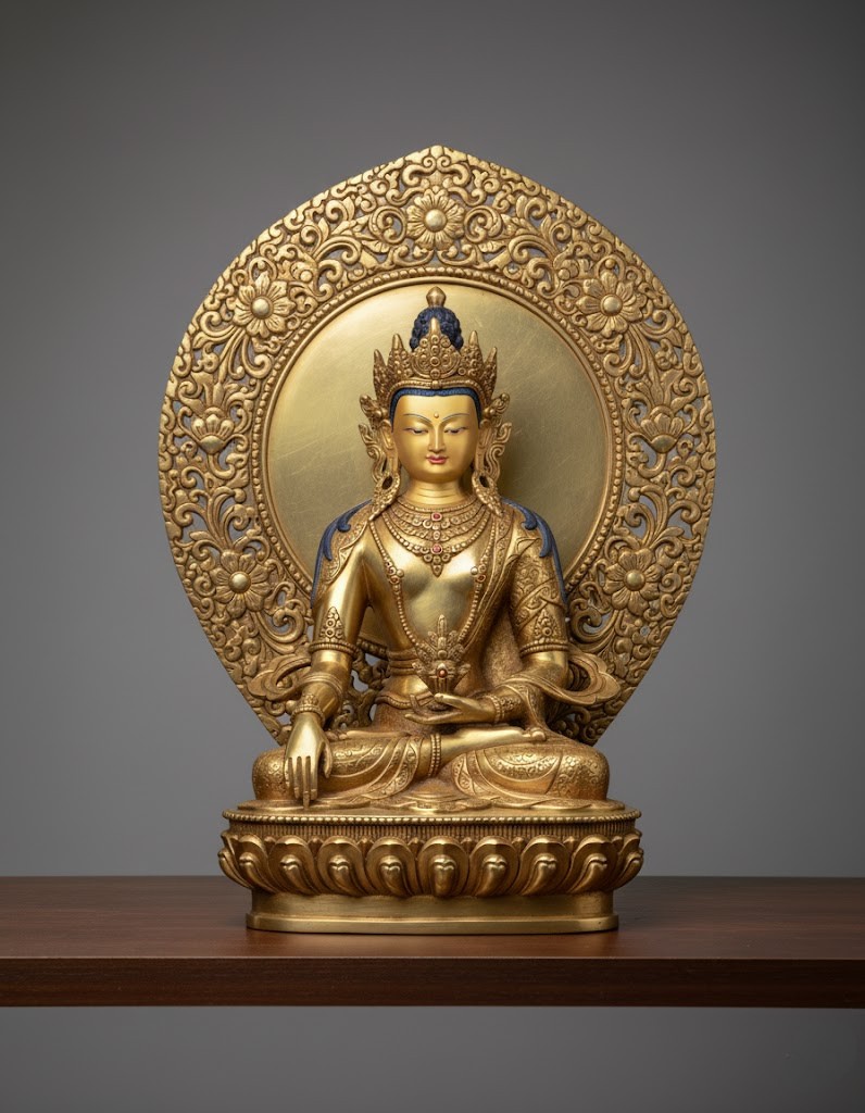 Tượng BẤT ĐỘNG NHƯ LAI (Akshobhya Buddha) Bằng Đồng – Biểu Tượng Tâm Kim Cương Bất Hoại Và Đại Viên Cảnh Trí