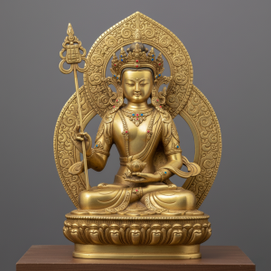 Tượng ĐỊA TẠNG VƯƠNG BỒ TÁT (Kṣitigarbha Bodhisattva) Bằng Đồng – Biểu Tượng Đại Nguyện Sâu Dày Và Thần Lực Độ Thoát Ác Đạo