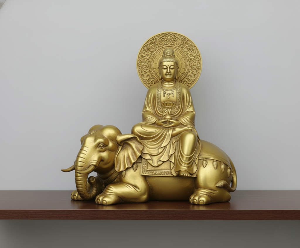Tượng ĐẠI HẠNH PHỔ HIỀN BỒ TÁT Bằng Đồng – Biểu Tượng Hạnh Nguyện Vô Biên Và Đại Lực Thành Tựu