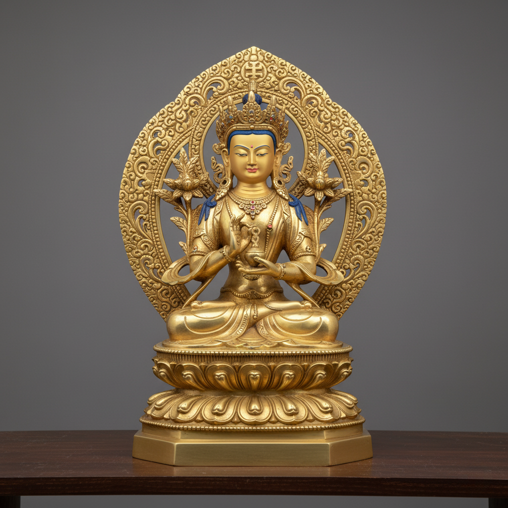 Tượng TỪ THỊ BỒ TÁT (Maitreya Bodhisattva) Bằng Đồng – Biểu Tượng Tâm Từ Vô Lượng Và Niềm Hy Vọng Giác Ngộ Tương Lai