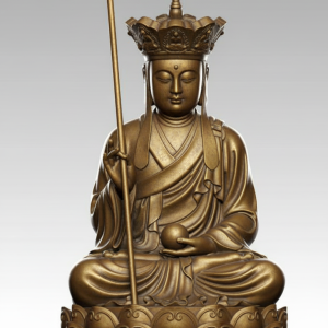 TƯỢNG ĐÚC ĐỒNG ĐỊA TẠNG VƯƠNG BỒ TÁT TỌA THIỀN – BIỂU TƯỢNG ĐẠI HIẾU, ĐẠI NGUYỆN VÀ TỊNH HÓA NGHIỆP CHƯỚNG